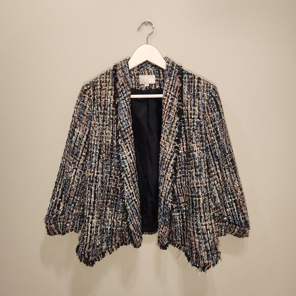 Alberto Makali Blazer Classic Retro MultiColor Tweed Office Casual - Size L - Picture 1 of 7